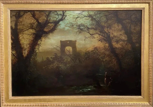 William Henry James Boot - Kirkstall Abbey, oil on canvas, late 19th century - Darnley Fine Art
