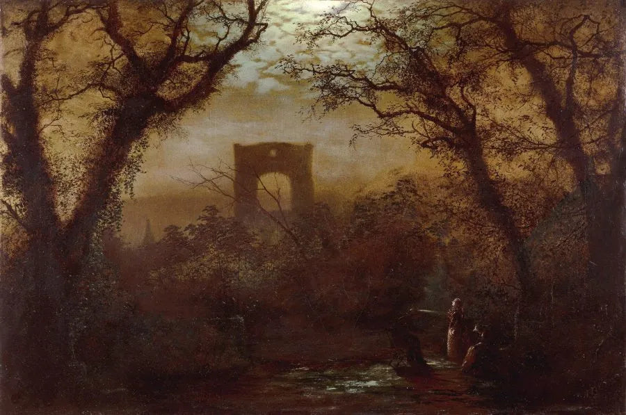 William Henry James Boot - Kirkstall Abbey, oil on canvas, late 19th century - Darnley Fine Art