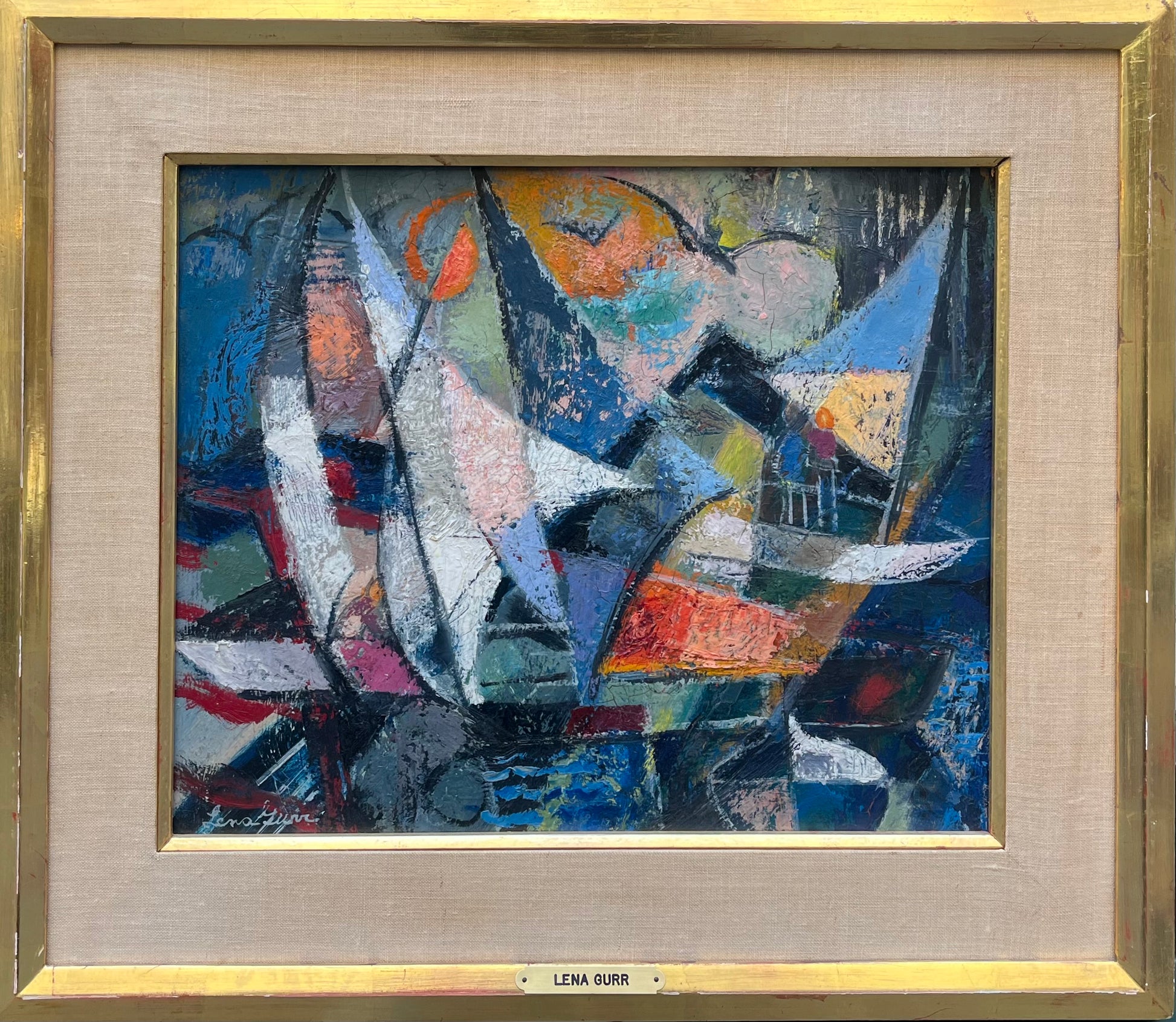 Lena Gurr - Summer Patterns, oil on board, 20th century - Darnley Fine Art