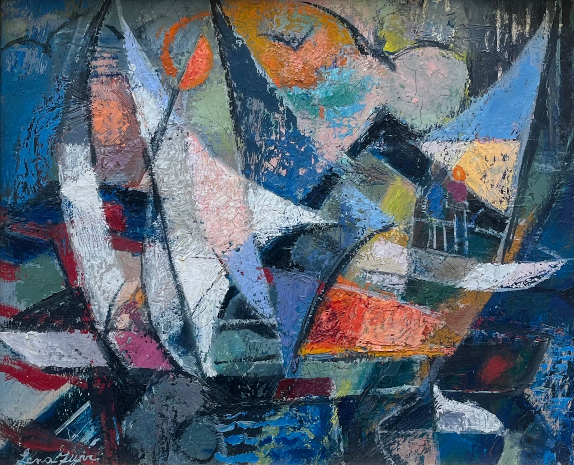 Lena Gurr - Summer Patterns, oil on board, 20th century - Darnley Fine Art