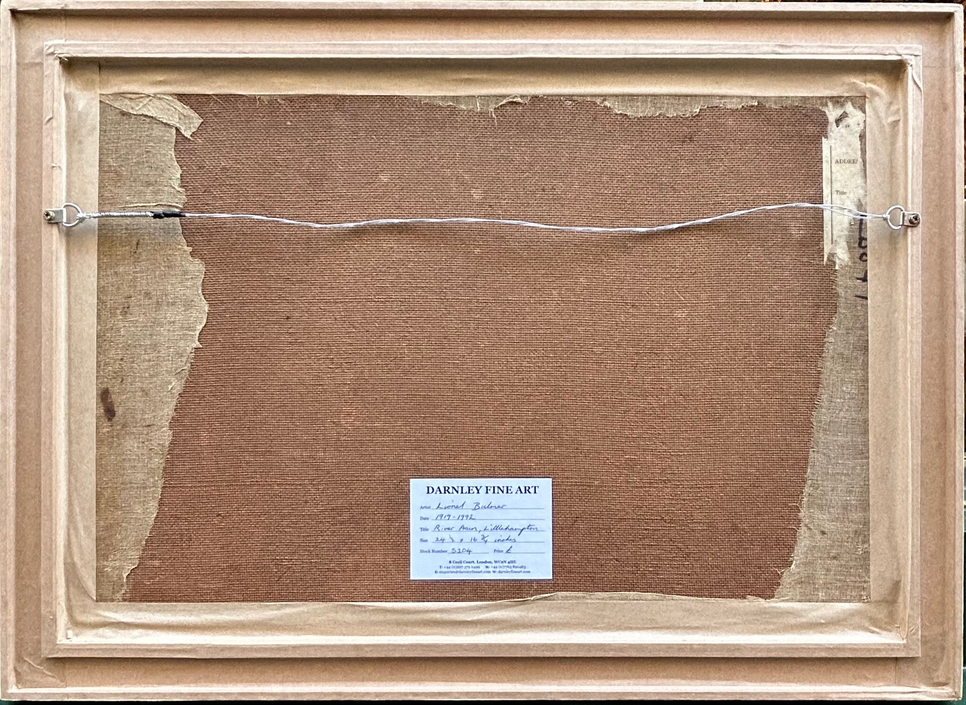 Lionel Bulmer - River Arun, Littlehampton, oil on board, 20th century - Darnley Fine Art