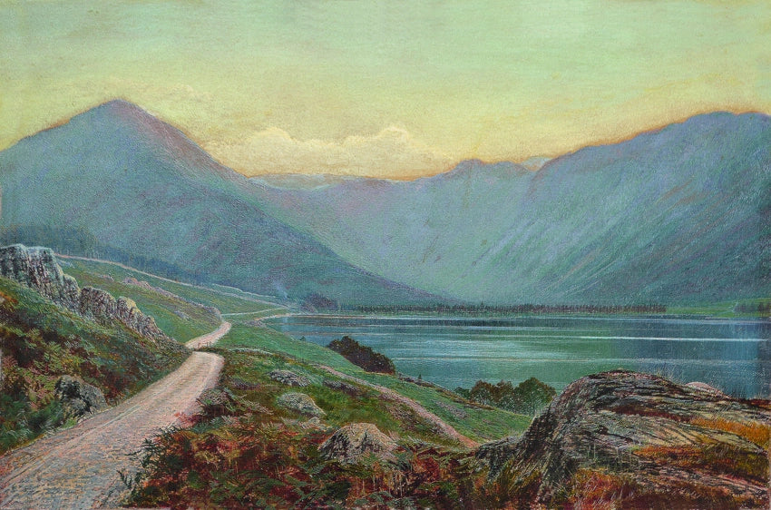 John Atkinson Grimshaw - Looking Across Buttermere, oil on canvas, 19th century - Darnley Fine Art