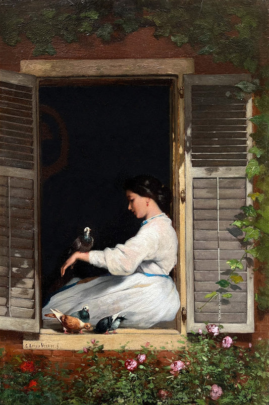 Louis-Charles Verwee - A Summer's Day, oil on panel, 19th century - Darnley Fine Art