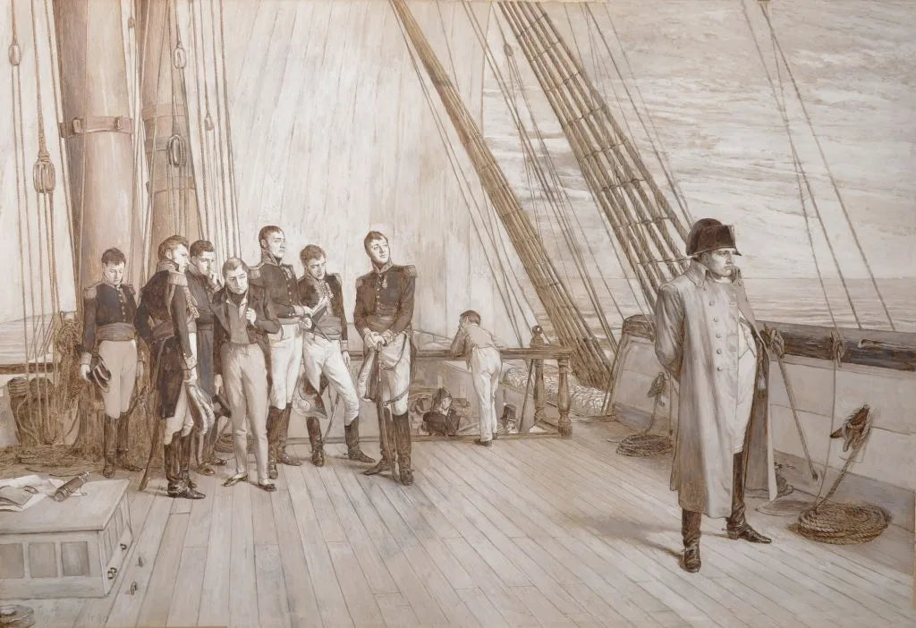 Sir William Quiller Orchardson - Napoleon on board the Bellerophon, 19th century - Darnley Fine Art