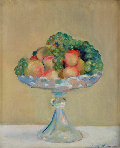 Coupe aux Pêches et aux Raisins (Bowl with Peaches and Grapes)