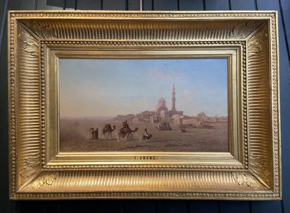 Charles Theodore Frere - Outskirts of Cairo, oil on canvas, 19th century - Darnley Fine Art