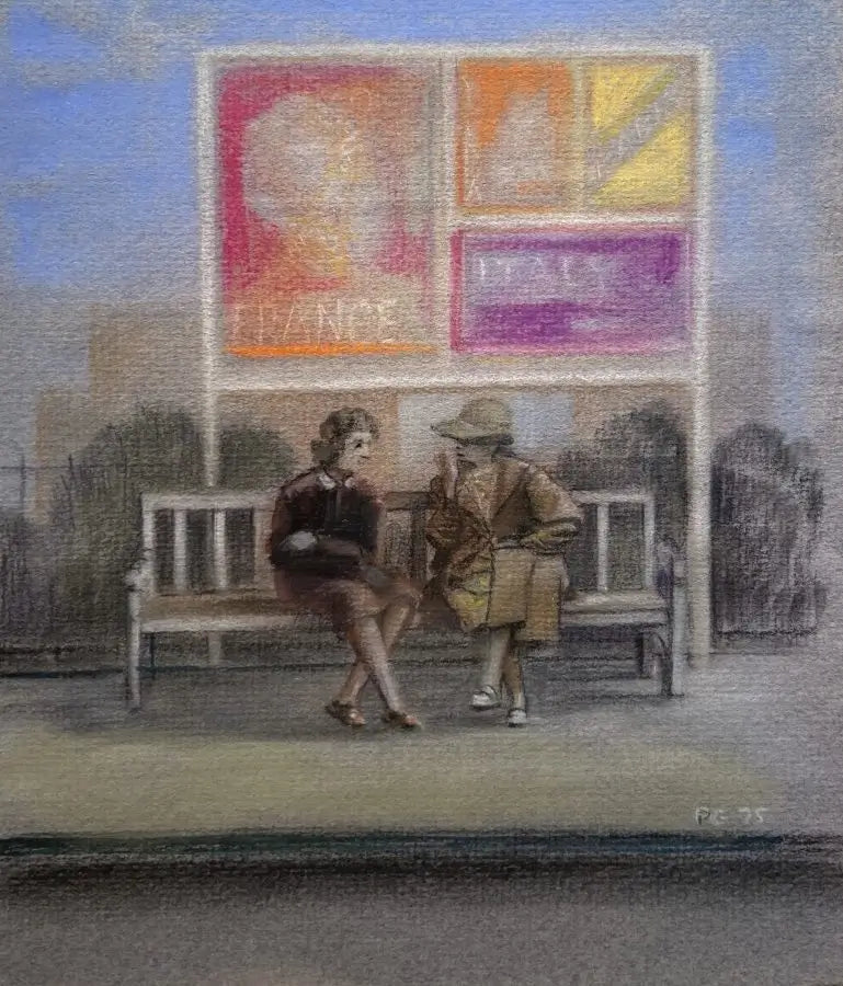 Peter Gardner - Parsons Green, pastel on paper, 20th century - Darnley Fine Art