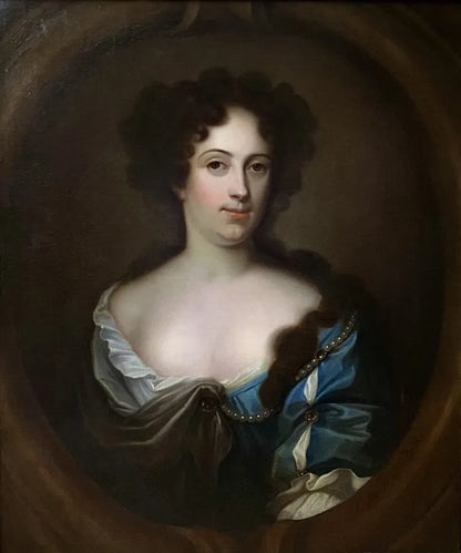 William Wissing - Portrait of Lady Frances Hends, oil on canvas, 17th century - Darnley Fine Art