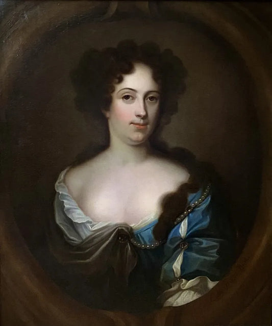 William Wissing - Portrait of Lady Frances Hends, oil on canvas, 17th century - Darnley Fine Art