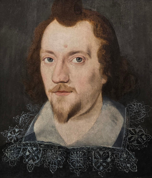 Attributed to Robert Peake - Portrait of Lord Strange, Ferdinando Stanley, oil on panel, 16th century - Darnley Fine Art