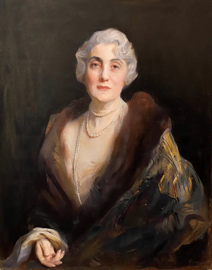 Philip de Laszlo - Portrait of Mrs Abraham Koshland, oil on canvas, 20th century - Darnley Fine Art