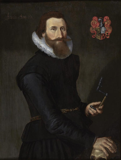 Habsburg School - Portrait of a Trepanning Surgeon, oil on oak panel, early 17th century - Darnley Fine Art