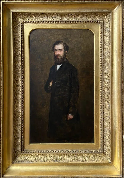 John Burr - Portrait of Doctor Carter, oil on canvas, 19th century - Darnley Fine Art