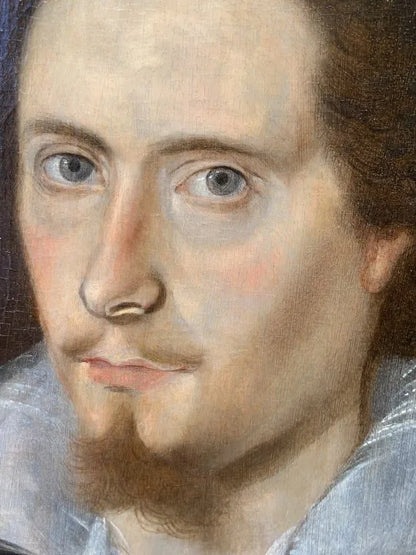 English School - Portrait of a Gentleman, oil on oak panel, late 16th century - Darnley Fine Art