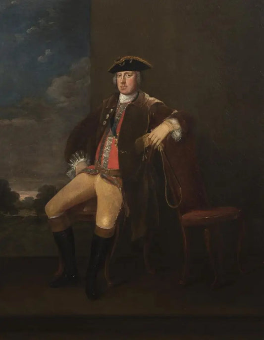 Charles Philips - Portrait of a King's Messenger, oil on canvas, 18th century - Darnley Fine Art