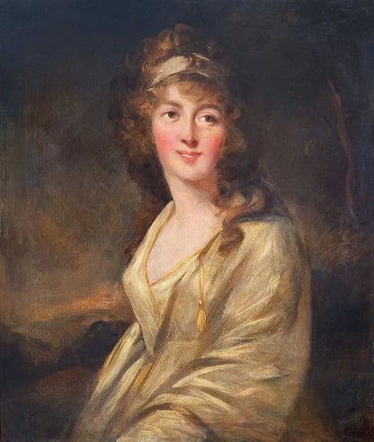 John Westbrooke Clarke - Portrait of a Lady, oil on canvas, 18th century - Darnley Fine Art