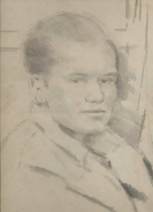 Gordon Noel Scott - Portrait of a NCC Soldier 4, graphite on paper, 20th century - Darnley Fine Art