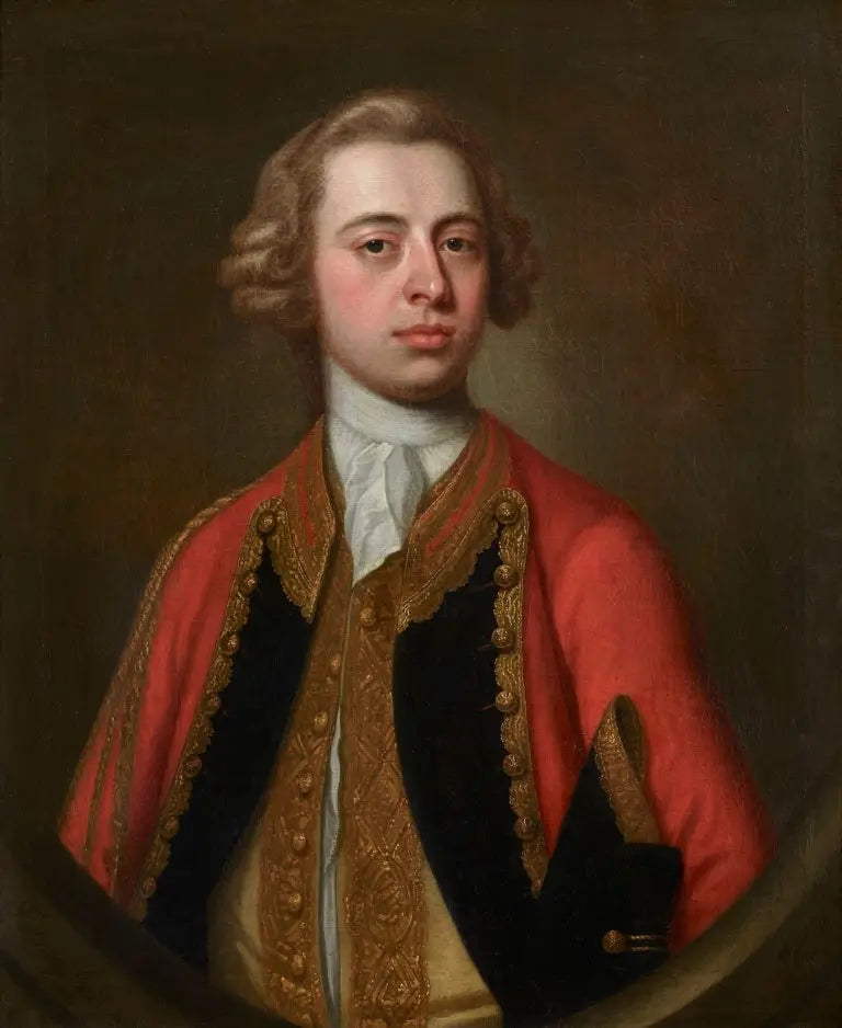 James Fellowes - Portrait of William Henry Kerr, Earl of Ancram, 4th Marquess of Lothian, oil on canvas, mid 18th century - Darnley Fine Art