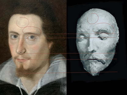 English School - Possible Portrait of William Shakespeare, oil on oak panel, late 16th century - Darnley Fine Art