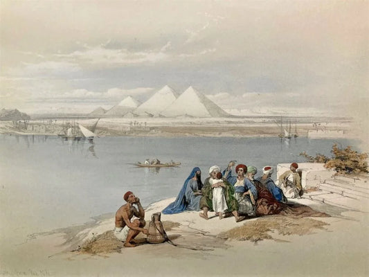 Pyramids of Geezeh, From The Nile