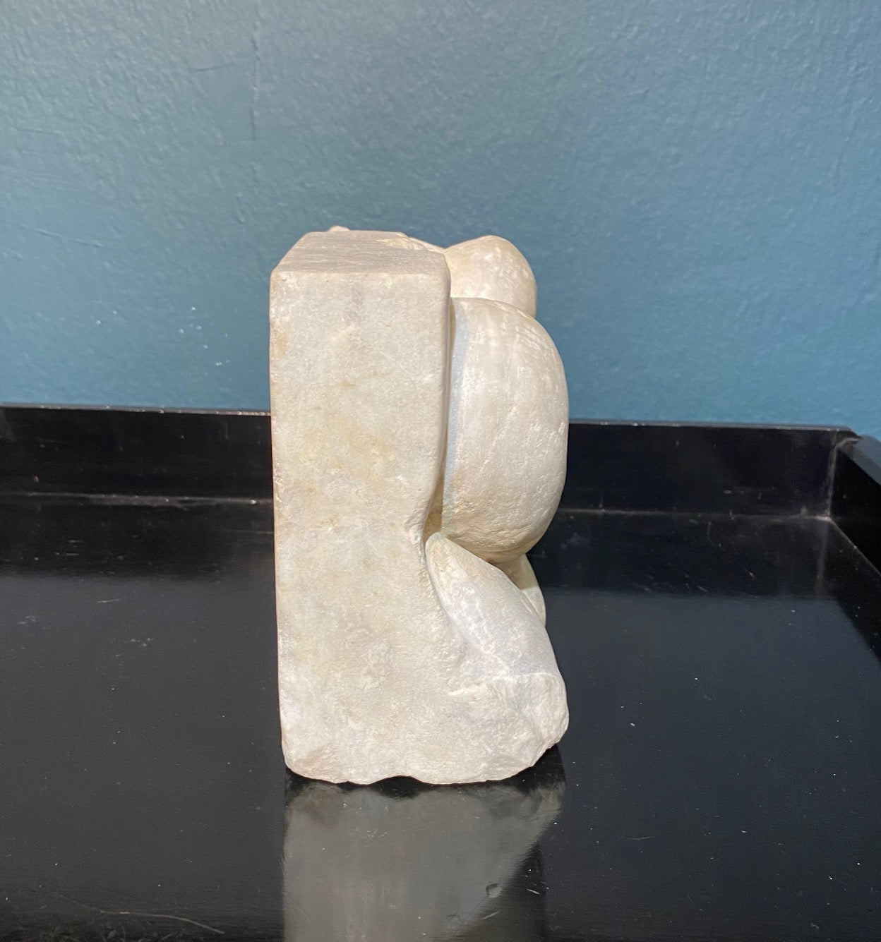 Circle of Henri Gaudier-Brzeska - Reclining Figure, carved marble, early 20th century - Darnley Fine Art