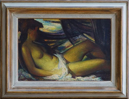 James Stroudley - Reclining Nude, oil on canvas, 20th century - Darnley Fine Art