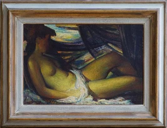 James Stroudley - Reclining Nude, oil on canvas, 20th century - Darnley Fine Art