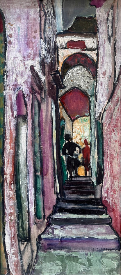 Figures in an Archway