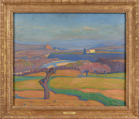 Robert Deborne - Paysage du Vivarais, oil on canvas, early 20th century - Darnley Fine Art
