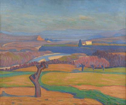 Robert Deborne - Paysage du Vivarais, oil on canvas, early 20th century - Darnley Fine Art