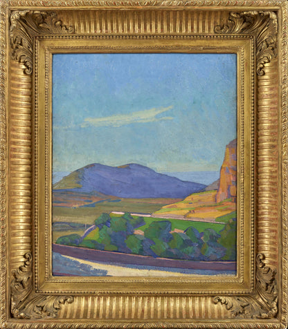 Robert Deborne - Route de Montagne, oil on canvas, 20th century - Darnley Fine Art