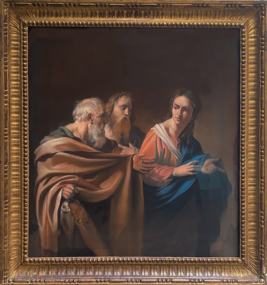 Robert Edge Pine - The Callings of St Andrew and St Peter, chalk on paper, 18th century - Darnley Fine Art