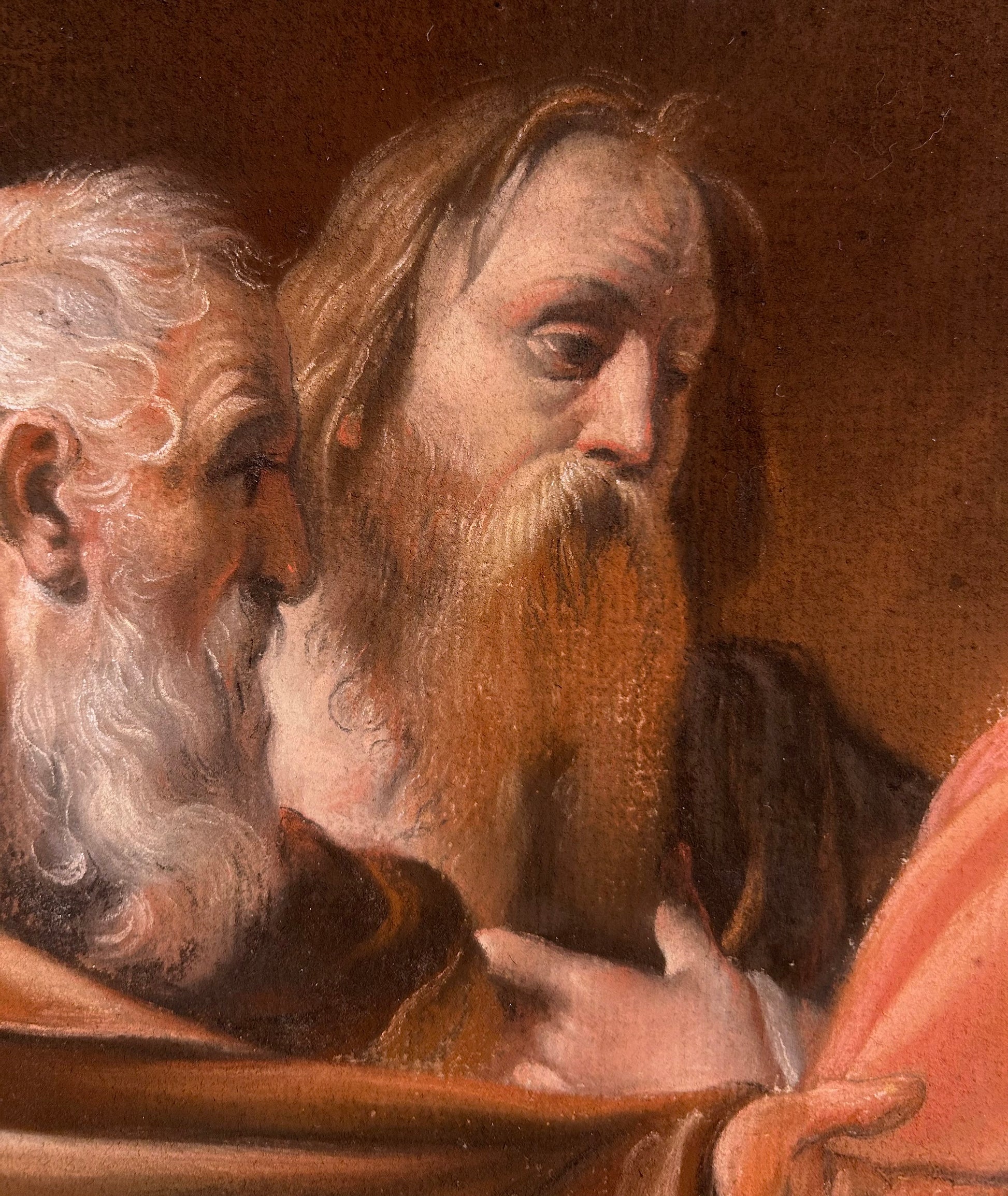 Robert Edge Pine - The Callings of St Andrew and St Peter, chalk on paper, 18th century - Darnley Fine Art