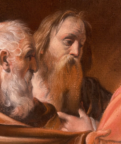 Robert Edge Pine - The Callings of St Andrew and St Peter, chalk on paper, 18th century - Darnley Fine Art