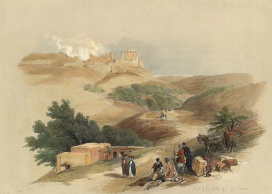David Roberts - Ruins of the Church of St John, Sebaste, lithograph, 19th century - Darnley Fine Art