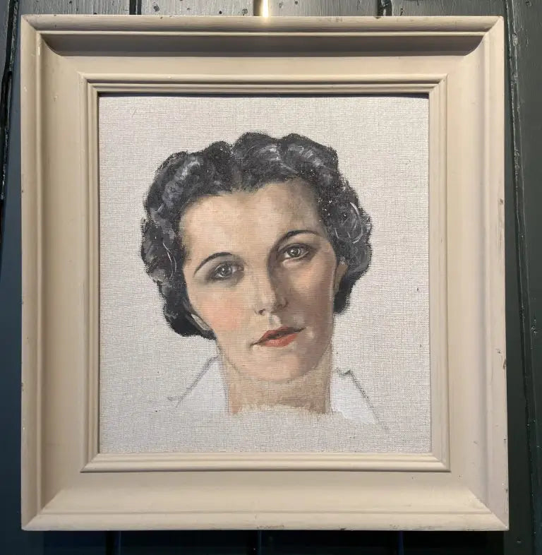 Joan Fairfax Whiteside - Self Portrait, oil on canvas, 20th century - Darnley Fine Art