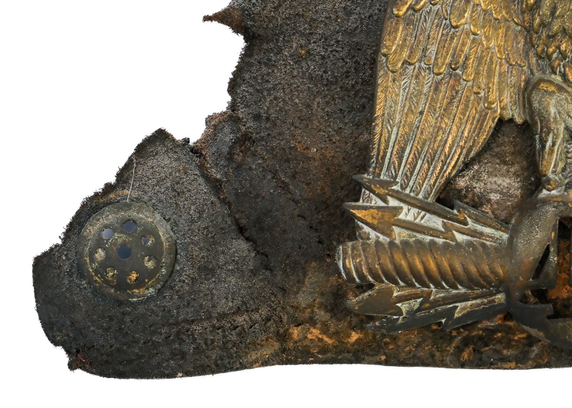 French Shako - Shako from Napoleon's 42nd Infantry Regiment, brass and leather, 19th century - Darnley Fine Art