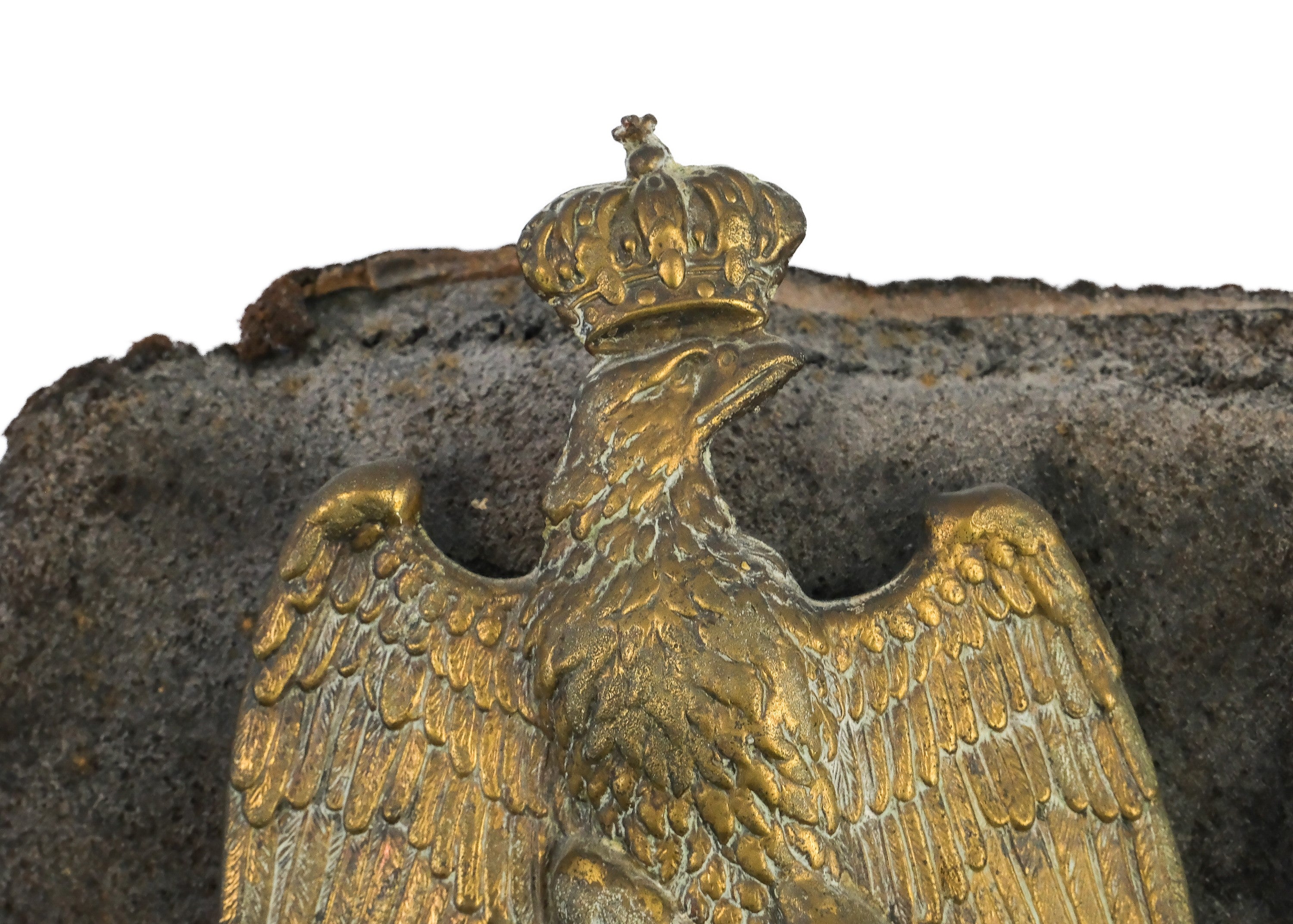 French Shako - Shako from Napoleon's 42nd Infantry Regiment, brass and leather, 19th century - Darnley Fine Art