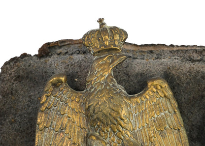 French Shako - Shako from Napoleon's 42nd Infantry Regiment, brass and leather, 19th century - Darnley Fine Art