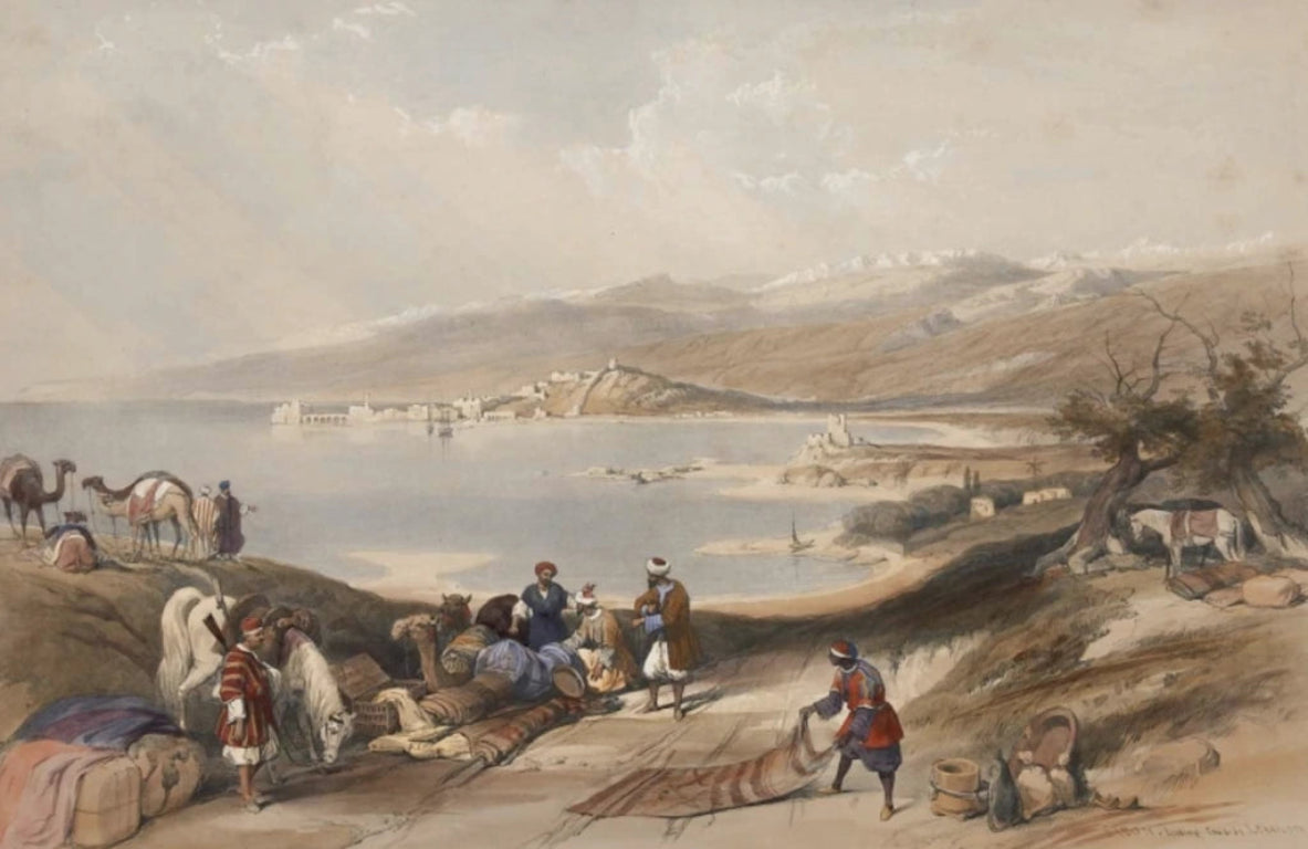 David Roberts - Sidon, lithograph, 19th century - Darnley Fine Art