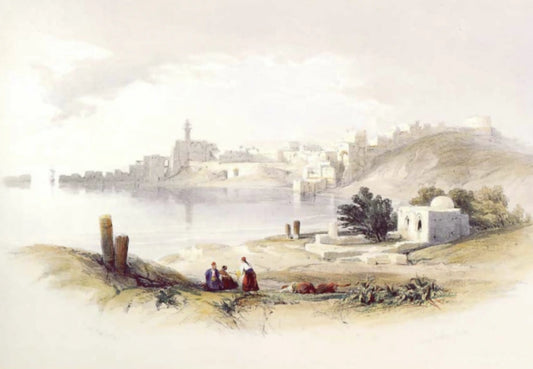 David Roberts - Sidon from the North, lithograph, 19th century - Darnley Fine Art