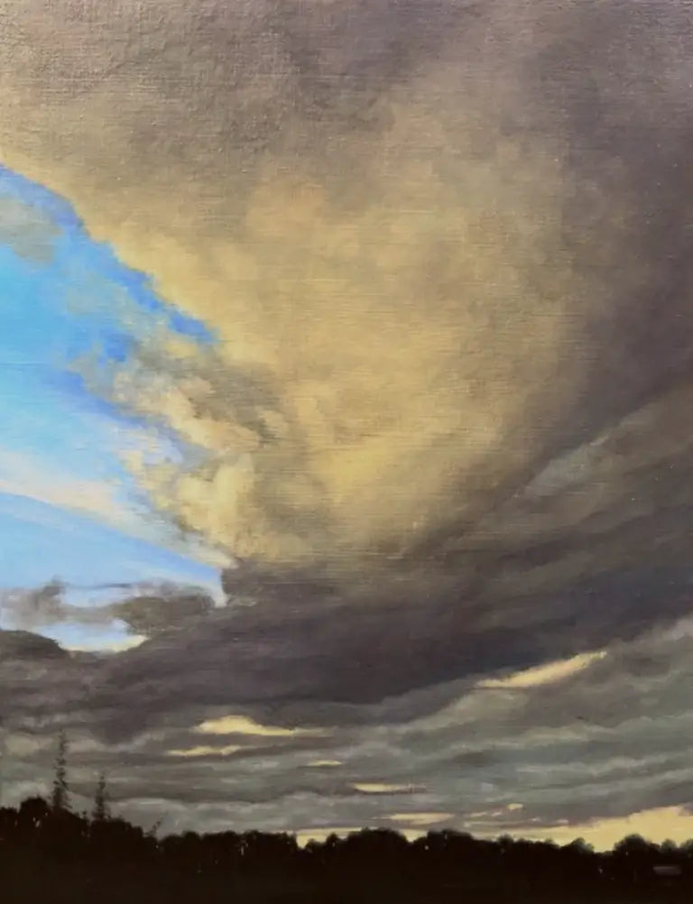 Jeremy Andrews - Skyline, oil on panel, 21st century - Darnley Fine Art
