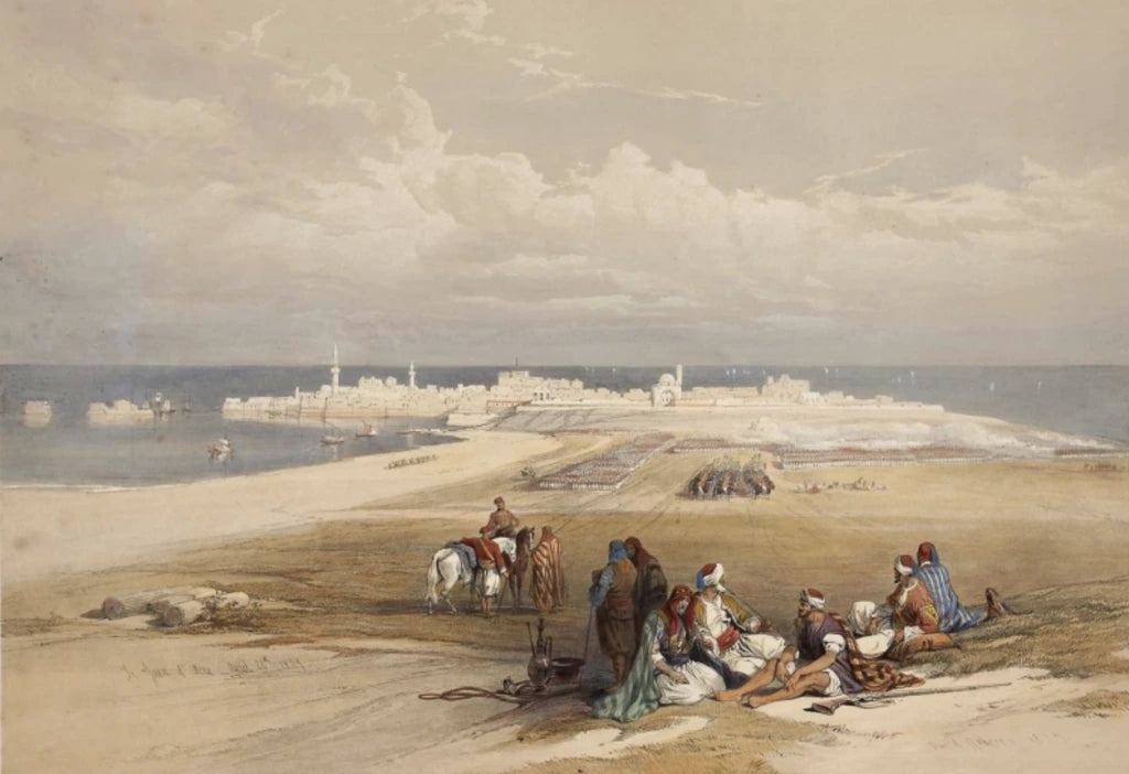 David Roberts - St Jean d'Acre, lithograph, 19th century - Darnley Fine Art