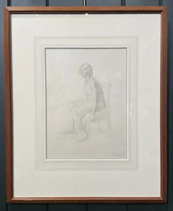 Winifred Anne Rymer - Study of a Woman, graphite on paper, 20th century - Darnley Fine Art