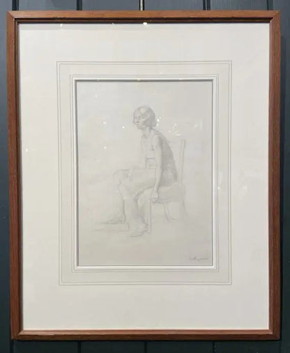 Winifred Anne Rymer - Study of a Woman, graphite on paper, 20th century - Darnley Fine Art