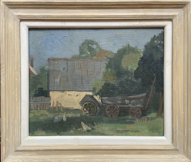 J L Ponsonby - Summer on the Farmstead, oil on canvas on board, 20th century - Darnley Fine Art