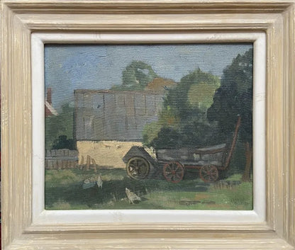 J L Ponsonby - Summer on the Farmstead, oil on canvas on board, 20th century - Darnley Fine Art