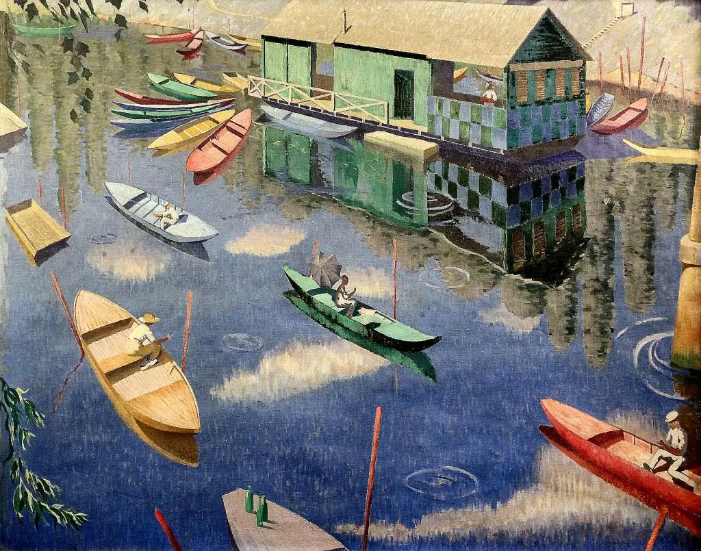 Norman Lloyd - Summer on the Seine, oil on canvas, 20th century - Darnley Fine Art