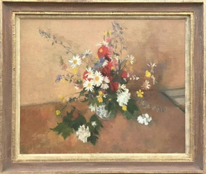 Gordon Noel Scott - Summer Flowers, oil on canvas, 20th century - Darnley Fine Art
