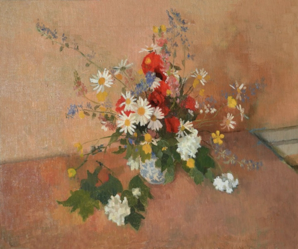 Gordon Noel Scott - Summer Flowers, oil on canvas, 20th century - Darnley Fine Art